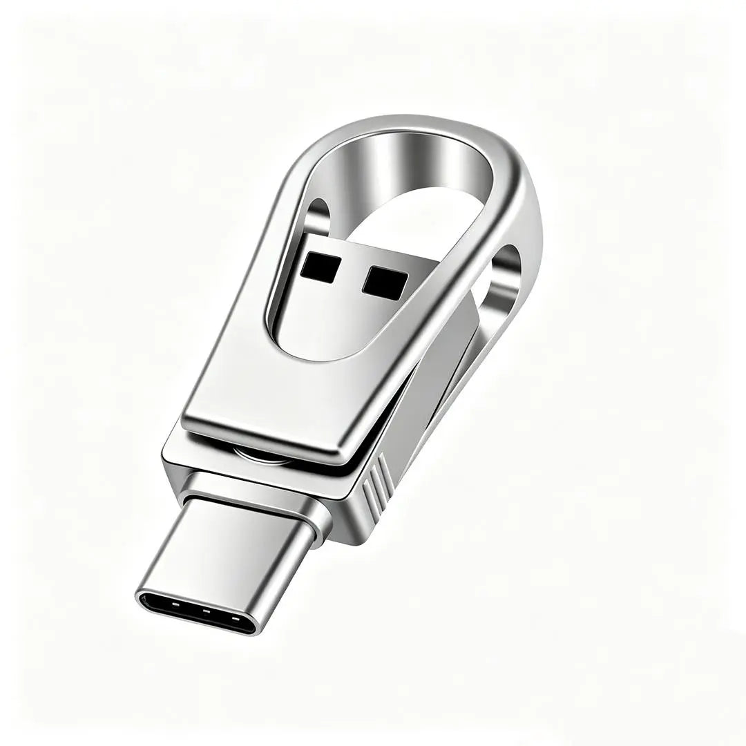 3-in-1 USB Flash Drive with High Capacity and Dual OTG Type-C Interface, Compatible with Android, iOS, and HarmonyOS for Mobile and Computer Use, Ideal for Students and Professionals, Launched in 2026