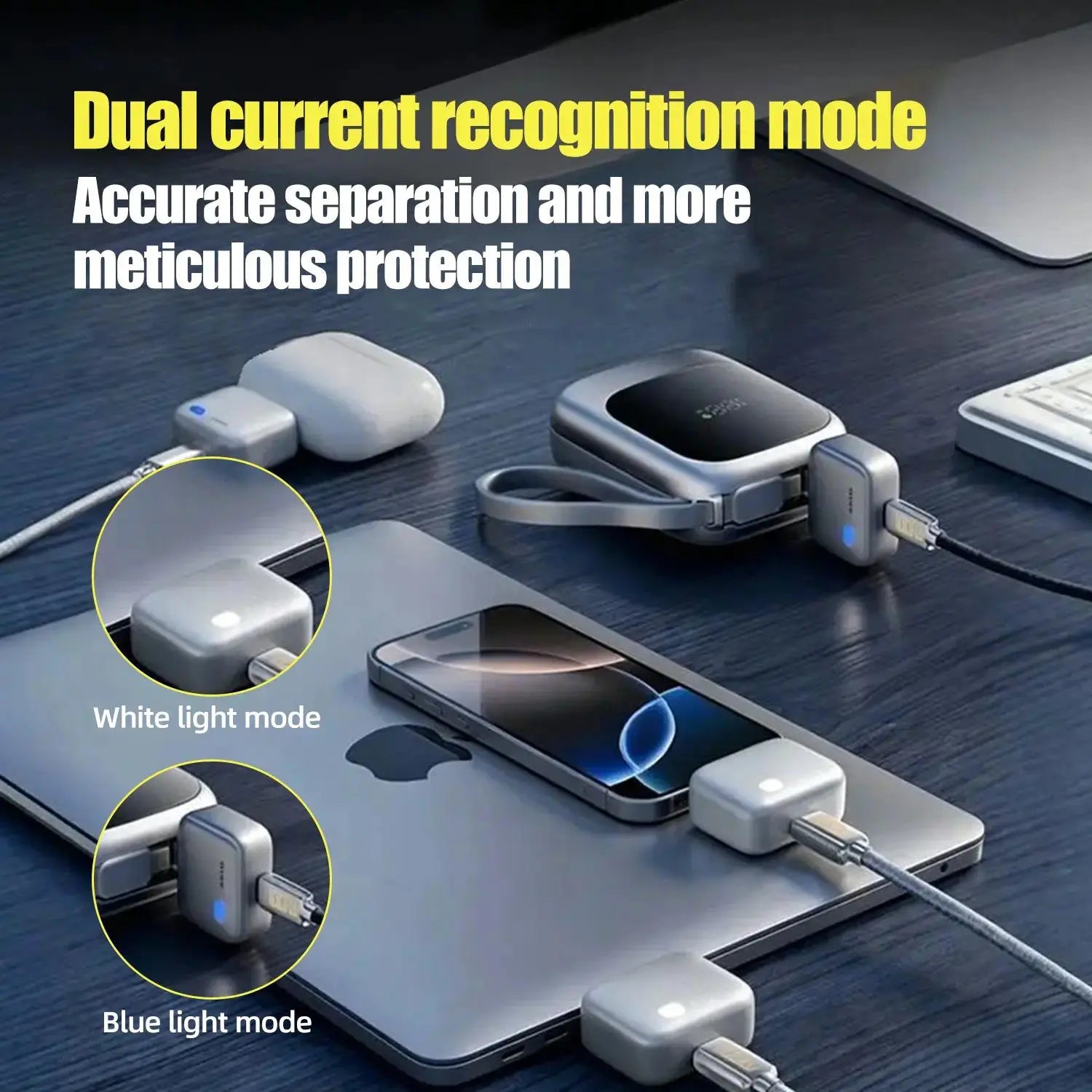 HEXIBII 140W Physical Disconnect Battery Guard with Auto Eject Charger and Smart Auto Stop Charging Protection for Safe Overnight Charging - Universal Overcharge Protection for Phones, Laptops, and Tablets