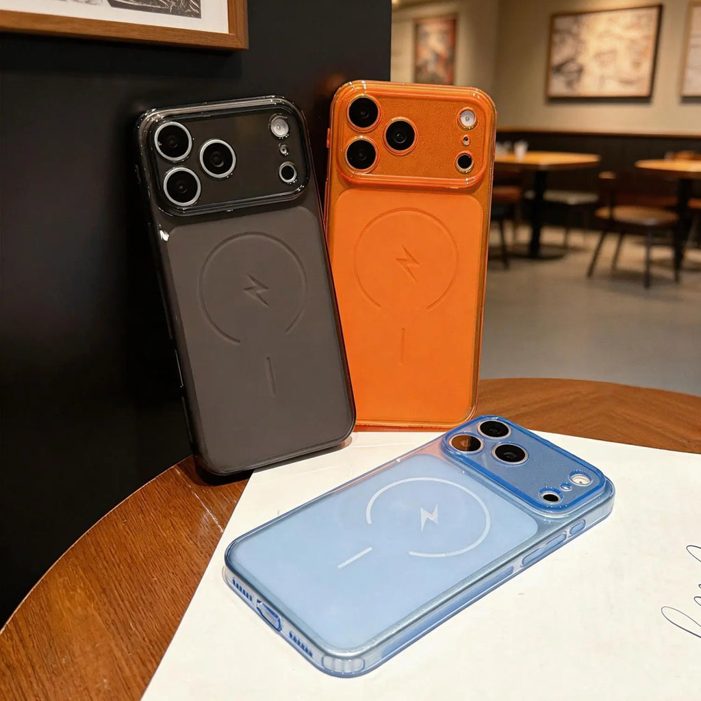 All-Clear Crystal Diamond Magnetic Magsafe Polycarbonate Smartphone Case Cover for Iphone 17,16,15,14,13,12 - Shockproof, Slim, Anti-Yellowing, Transparent Rugged Bumper Casing with Button Protection - Wireless Accessories #Mothersdaygift Summerwins