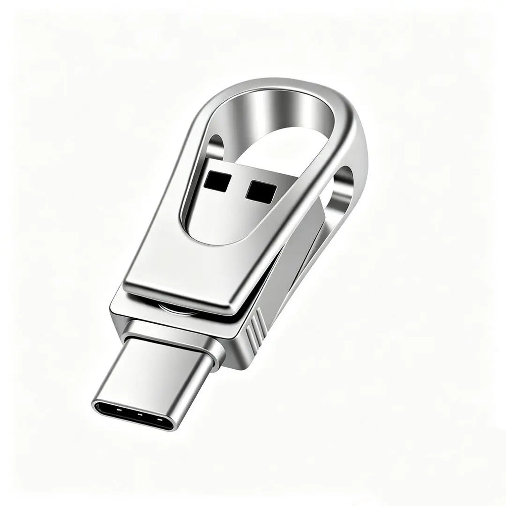 3-in-1 USB Flash Drive with High Capacity and Dual OTG Type-C Interface, Compatible with Android, iOS, and HarmonyOS for Mobile and Computer Use, Ideal for Students and Professionals, Launched in 2026