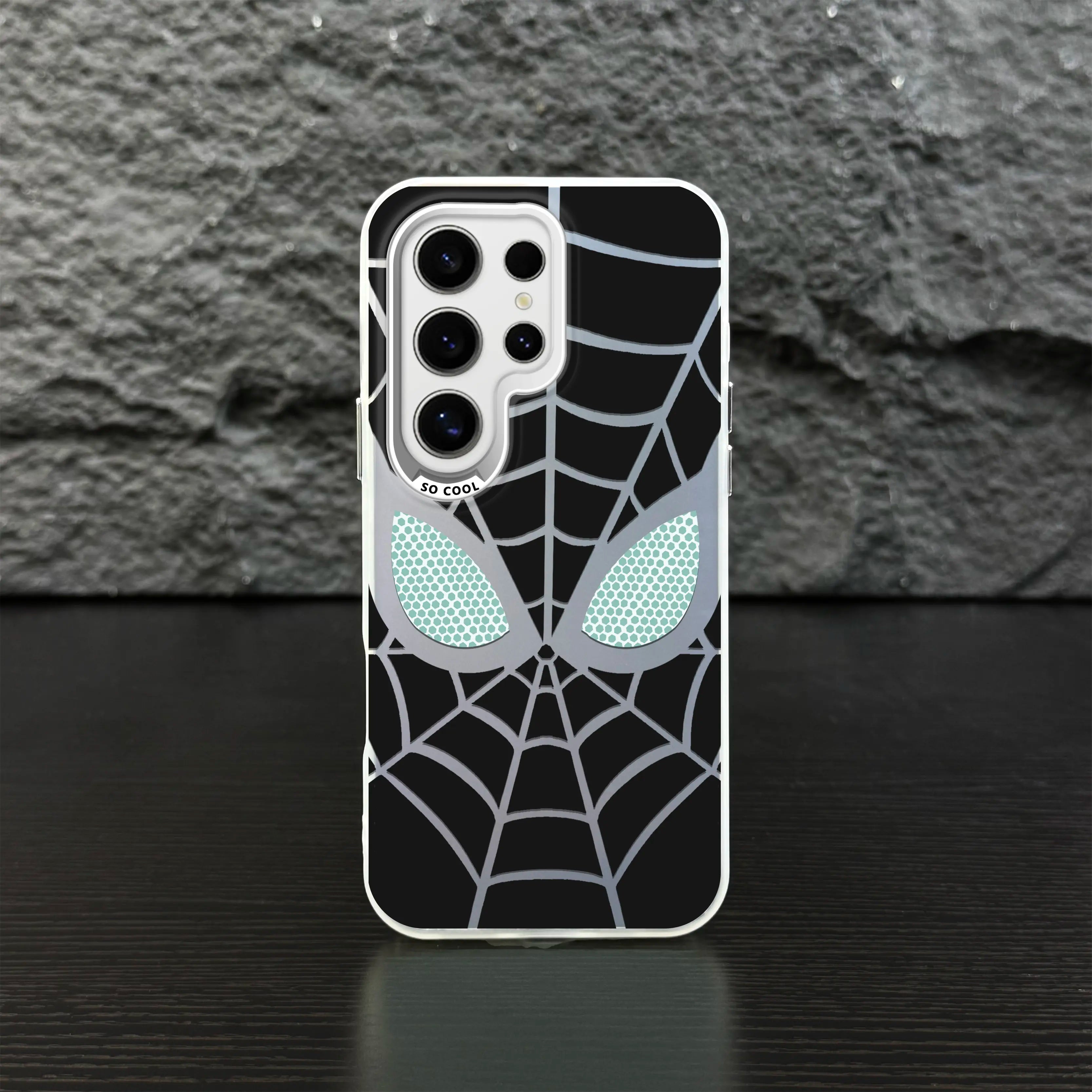 Classic Grid Pattern IMD Laser Phone Case - Military Grade Drop Protection for Samsung Galaxy S26 Ultra, S25 Ultra, S24, S23, S22 & iPhone Series - Model ZQ149