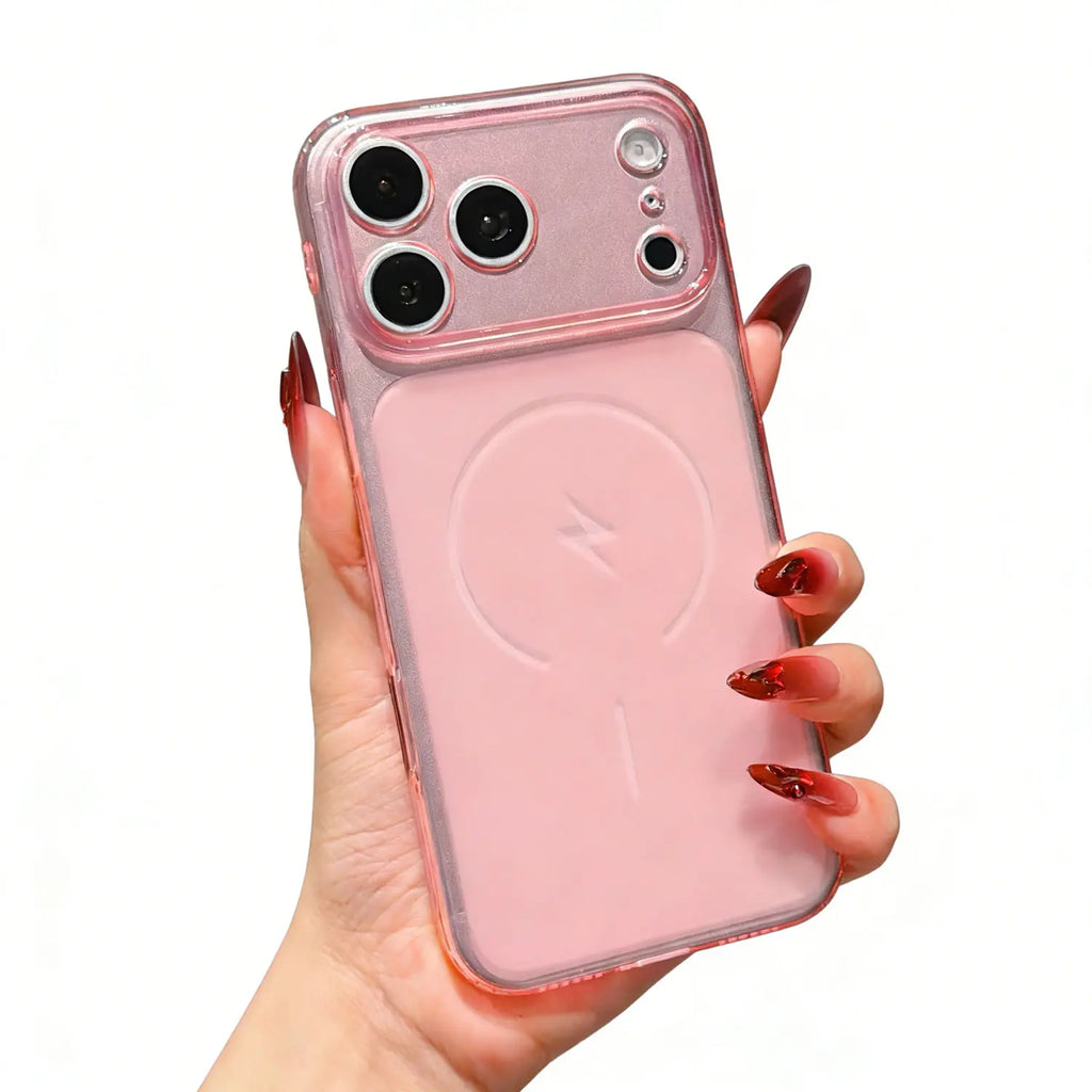 All-Clear Crystal Diamond Magnetic Magsafe Polycarbonate Smartphone Case Cover for Iphone 17,16,15,14,13,12 - Shockproof, Slim, Anti-Yellowing, Transparent Rugged Bumper Casing with Button Protection - Wireless Accessories #Mothersdaygift Summerwins