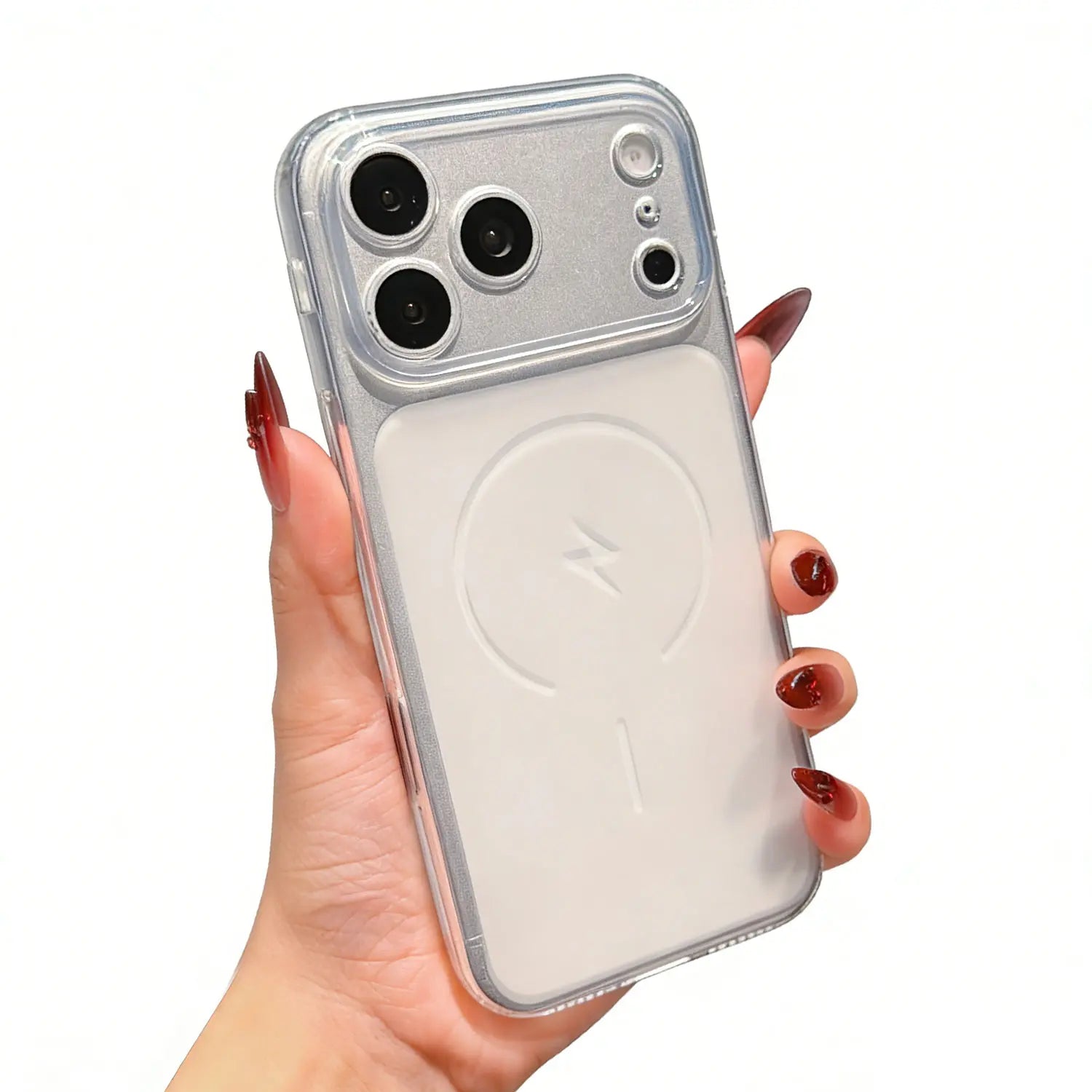 All-Clear Crystal Diamond Magnetic Magsafe Polycarbonate Smartphone Case Cover for Iphone 17,16,15,14,13,12 - Shockproof, Slim, Anti-Yellowing, Transparent Rugged Bumper Casing with Button Protection - Wireless Accessories #Mothersdaygift Summerwins