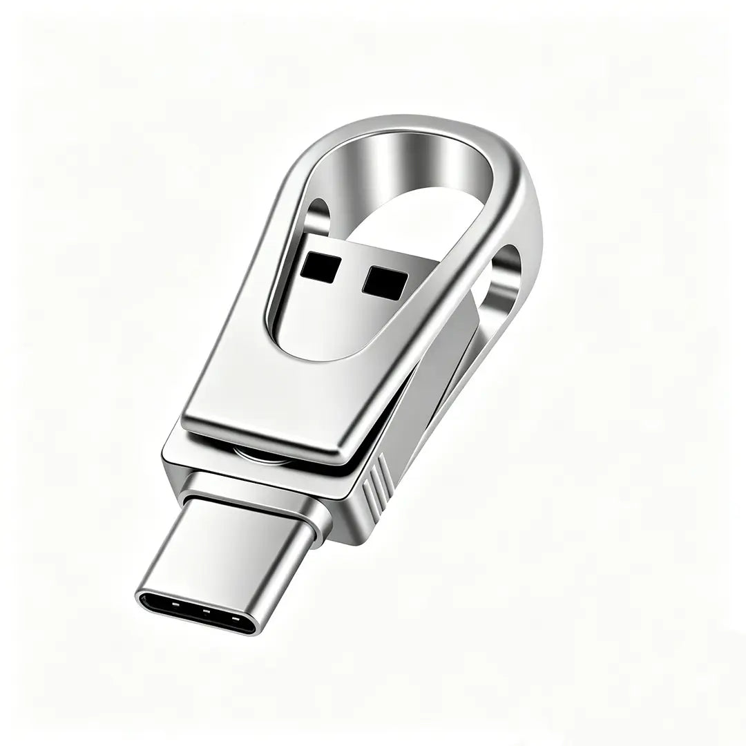 3-in-1 USB Flash Drive with High Capacity and Dual OTG Type-C Interface, Compatible with Android, iOS, and HarmonyOS for Mobile and Computer Use, Ideal for Students and Professionals, Launched in 2026