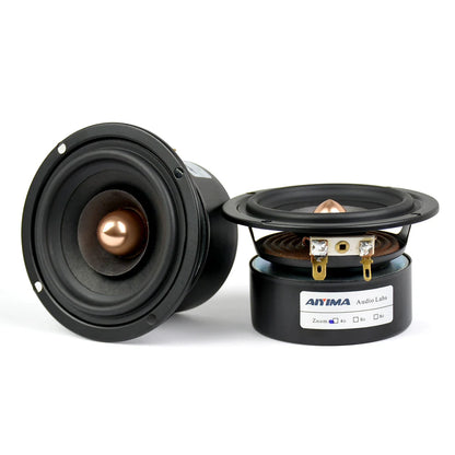 AIYIMA 2Pcs 3 Inch 4 Ohm 8 Ohm 15W Audio Speaker Full Range Sound Speaker HIFI Bullet Treble Midrange Bass Loudspeaker DIY