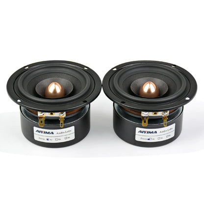 AIYIMA 2Pcs 3 Inch 4 Ohm 8 Ohm 15W Audio Speaker Full Range Sound Speaker HIFI Bullet Treble Midrange Bass Loudspeaker DIY