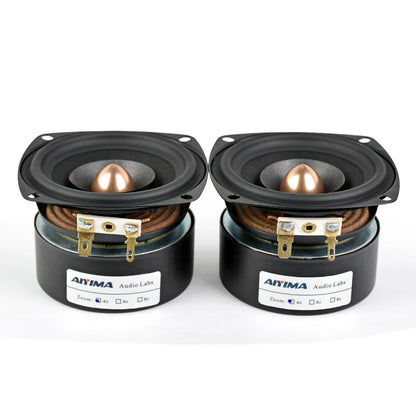 AIYIMA 2Pcs 3 Inch 4 Ohm 8 Ohm 15W Audio Speaker Full Range Sound Speaker HIFI Bullet Treble Midrange Bass Loudspeaker DIY
