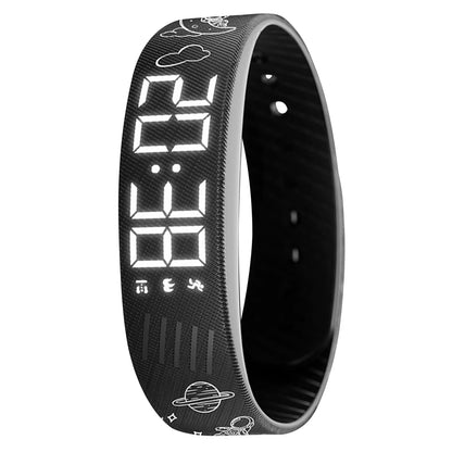 Vibrating Alarm Wristband Waterproof Silent Wrist Shock Bands with Step Counter Pedometer for Heavy Sleepers Men & Women