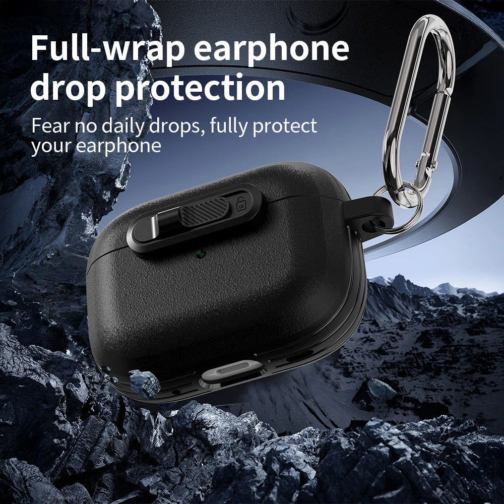 Headphone Protective Sleeve For AirPods Pro 3 Lock Switch Creative Simple Anti-fall Bluetooth Headphone Protective Soft Case