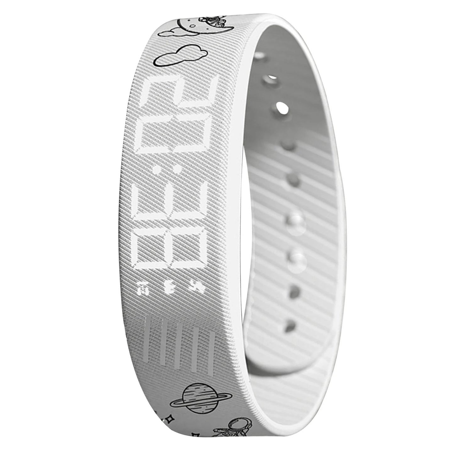 Vibrating Alarm Wristband Waterproof Silent Wrist Shock Bands with Step Counter Pedometer for Heavy Sleepers Men & Women