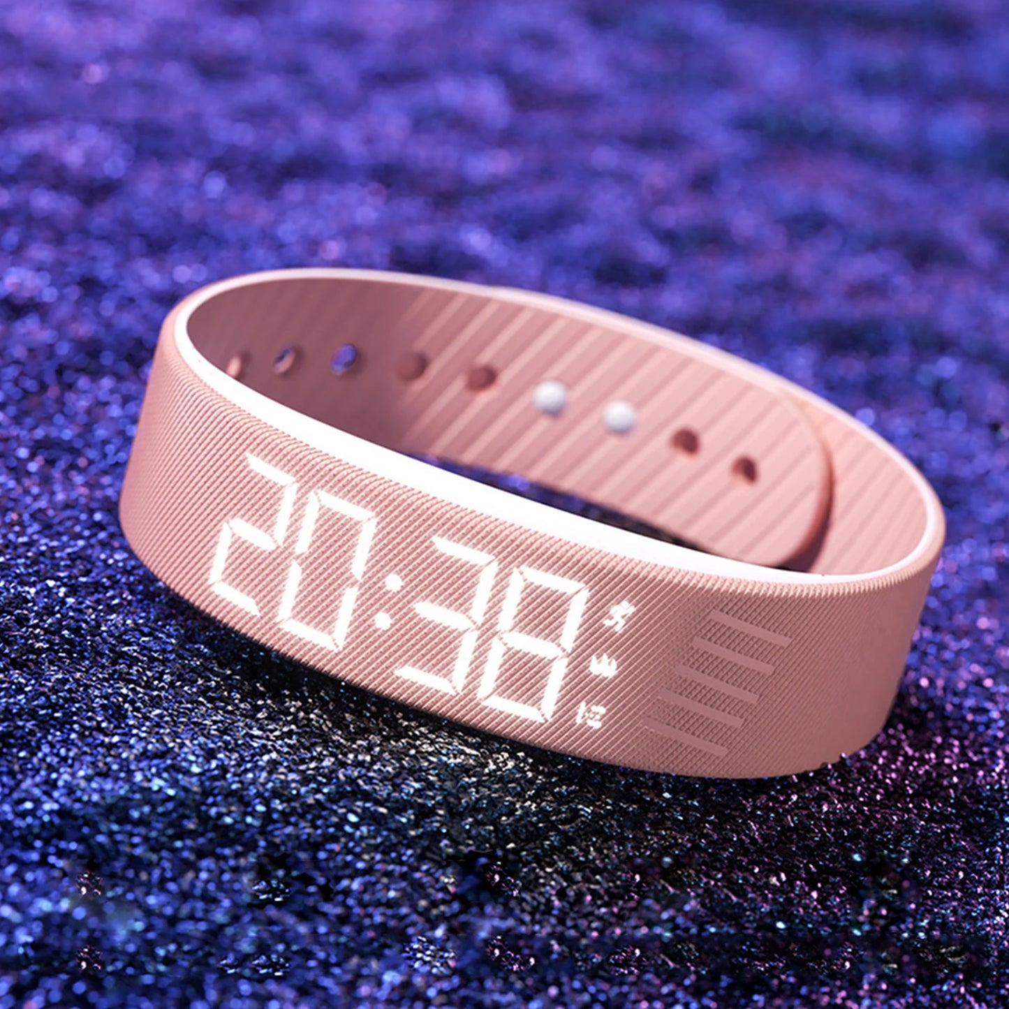 Vibrating Alarm Wristband Waterproof Silent Wrist Shock Bands with Step Counter Pedometer for Heavy Sleepers Men & Women