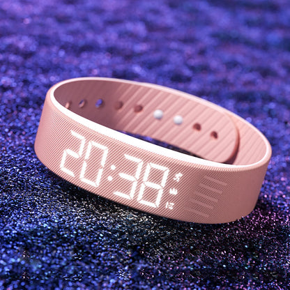 Vibrating Alarm Wristband Waterproof Silent Wrist Shock Bands with Step Counter Pedometer for Heavy Sleepers Men & Women