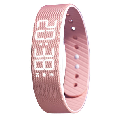 Vibrating Alarm Wristband Waterproof Silent Wrist Shock Bands with Step Counter Pedometer for Heavy Sleepers Men & Women
