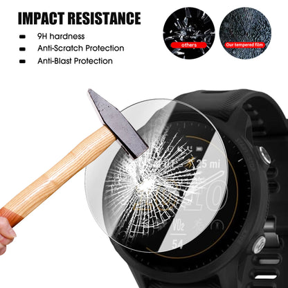 1-4Pcs Tempered Glass for Garmin Forerunner 255 955 165 Screen Protector with Positioning Kit Quick Installation for Garmin 255