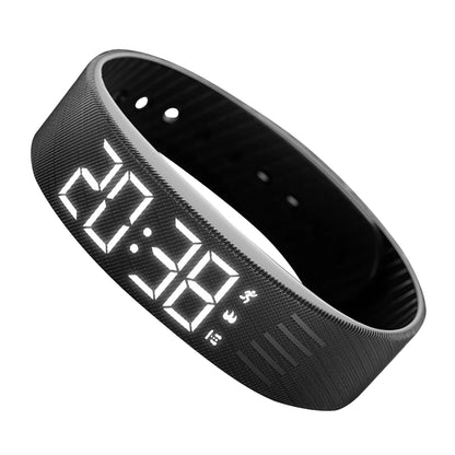 Vibrating Alarm Wristband Waterproof Silent Wrist Shock Bands with Step Counter Pedometer for Heavy Sleepers Men & Women