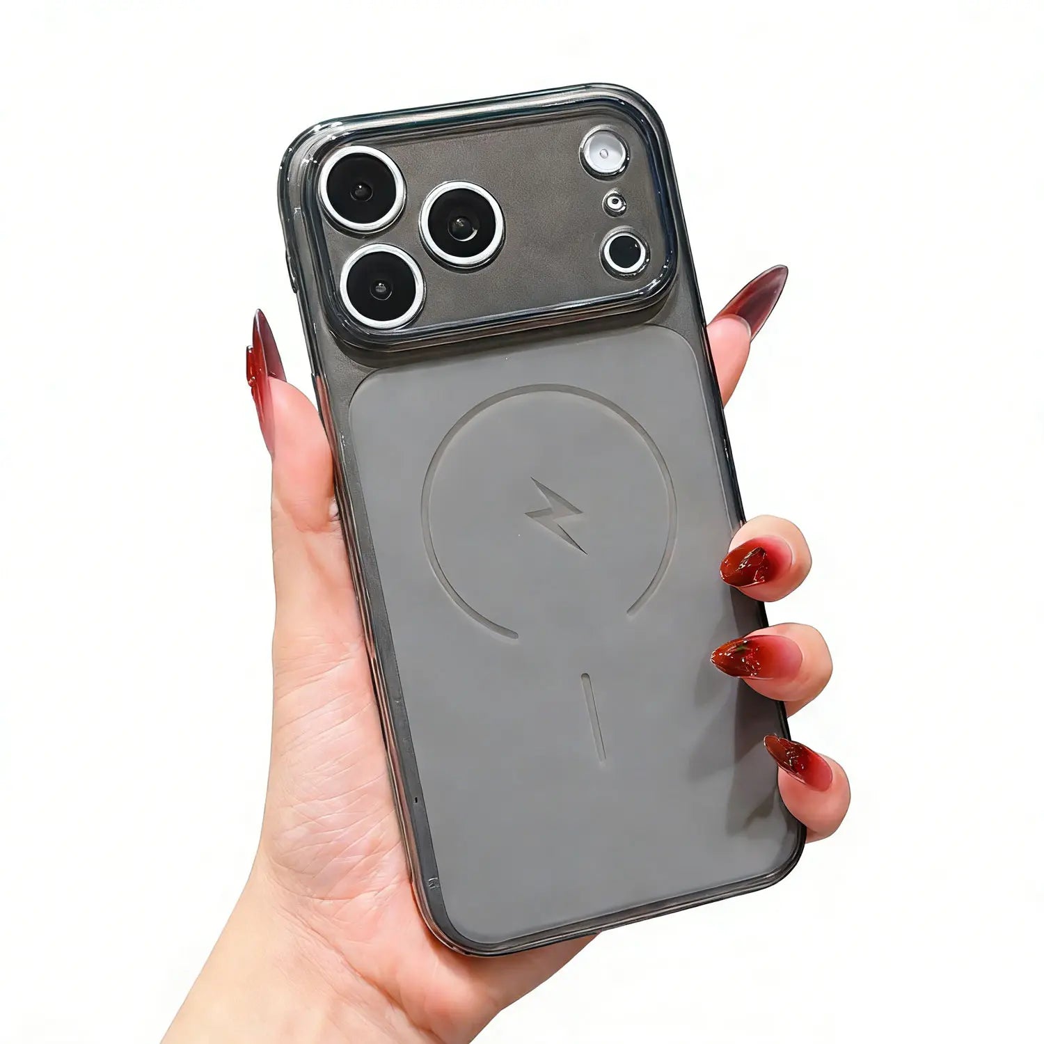 All-Clear Crystal Diamond Magnetic Magsafe Polycarbonate Smartphone Case Cover for Iphone 17,16,15,14,13,12 - Shockproof, Slim, Anti-Yellowing, Transparent Rugged Bumper Casing with Button Protection - Wireless Accessories #Mothersdaygift Summerwins