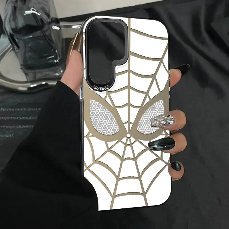 Classic Grid Pattern IMD Laser Phone Case - Military Grade Drop Protection for Samsung Galaxy S26 Ultra, S25 Ultra, S24, S23, S22 & iPhone Series - Model ZQ149