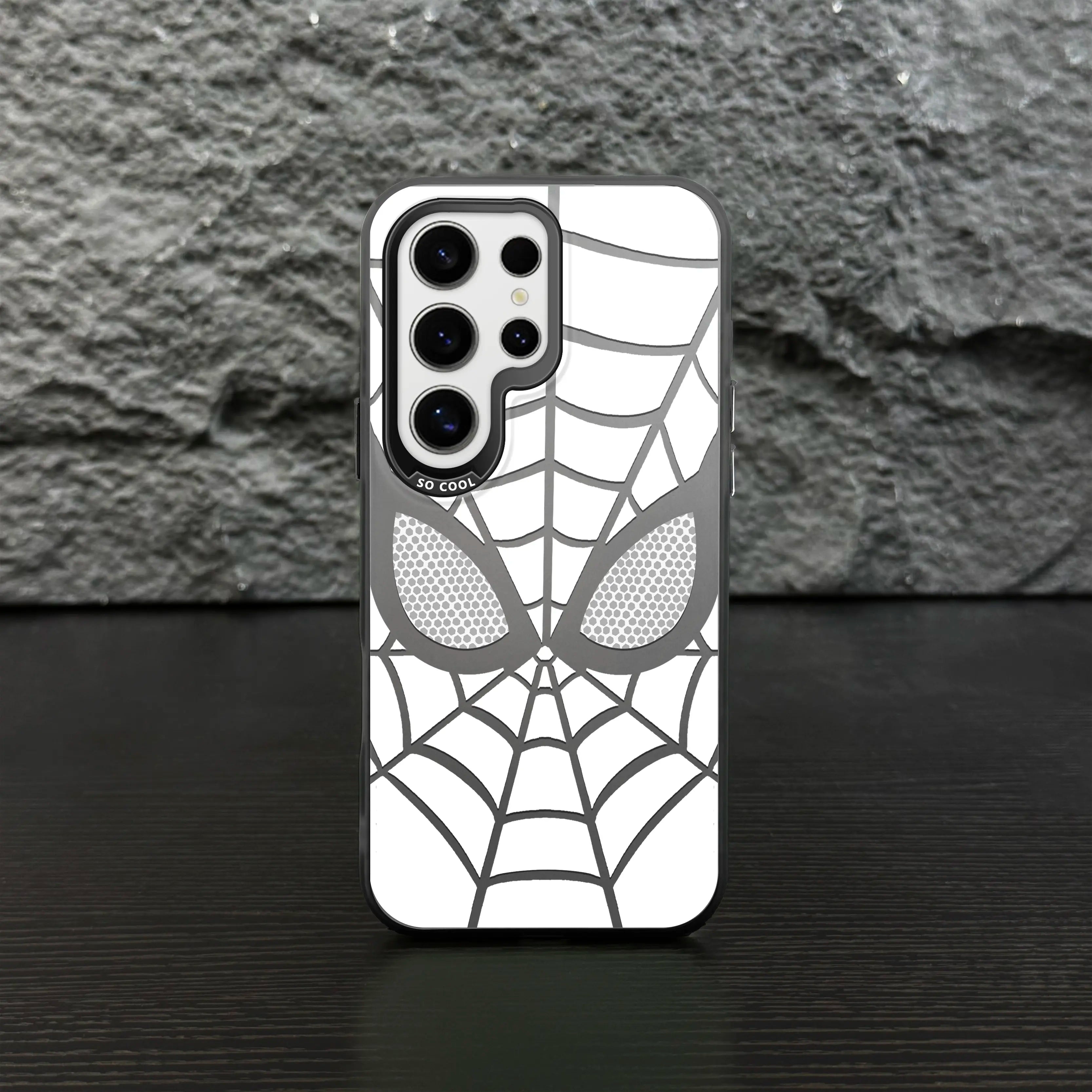 Classic Grid Pattern IMD Laser Phone Case - Military Grade Drop Protection for Samsung Galaxy S26 Ultra, S25 Ultra, S24, S23, S22 & iPhone Series - Model ZQ149