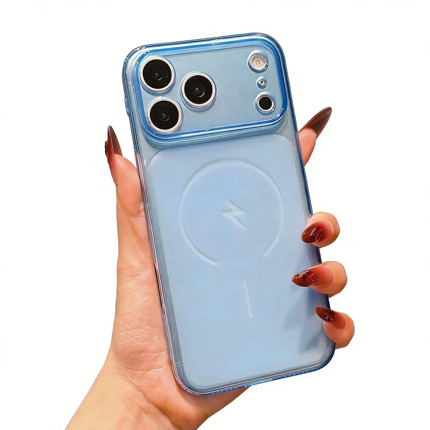 All-Clear Crystal Diamond Magnetic Magsafe Polycarbonate Smartphone Case Cover for Iphone 17,16,15,14,13,12 - Shockproof, Slim, Anti-Yellowing, Transparent Rugged Bumper Casing with Button Protection - Wireless Accessories #Mothersdaygift Summerwins