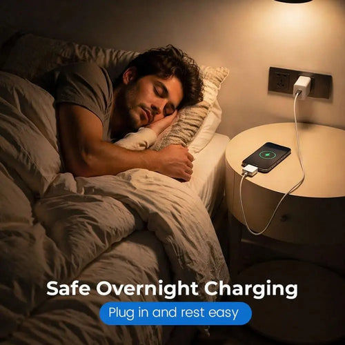 140W Smart Charger with Auto Disconnect and Overcharge Protection for Phone and Tablet USB Charging